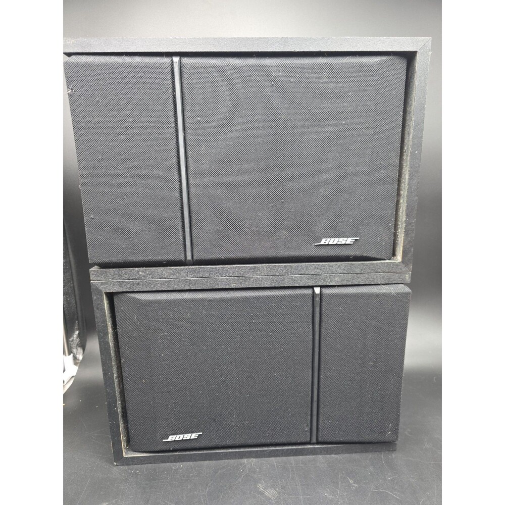 Tested Bose 201 Series III Main Stereo Speakers Direct Reflecting Pair Black